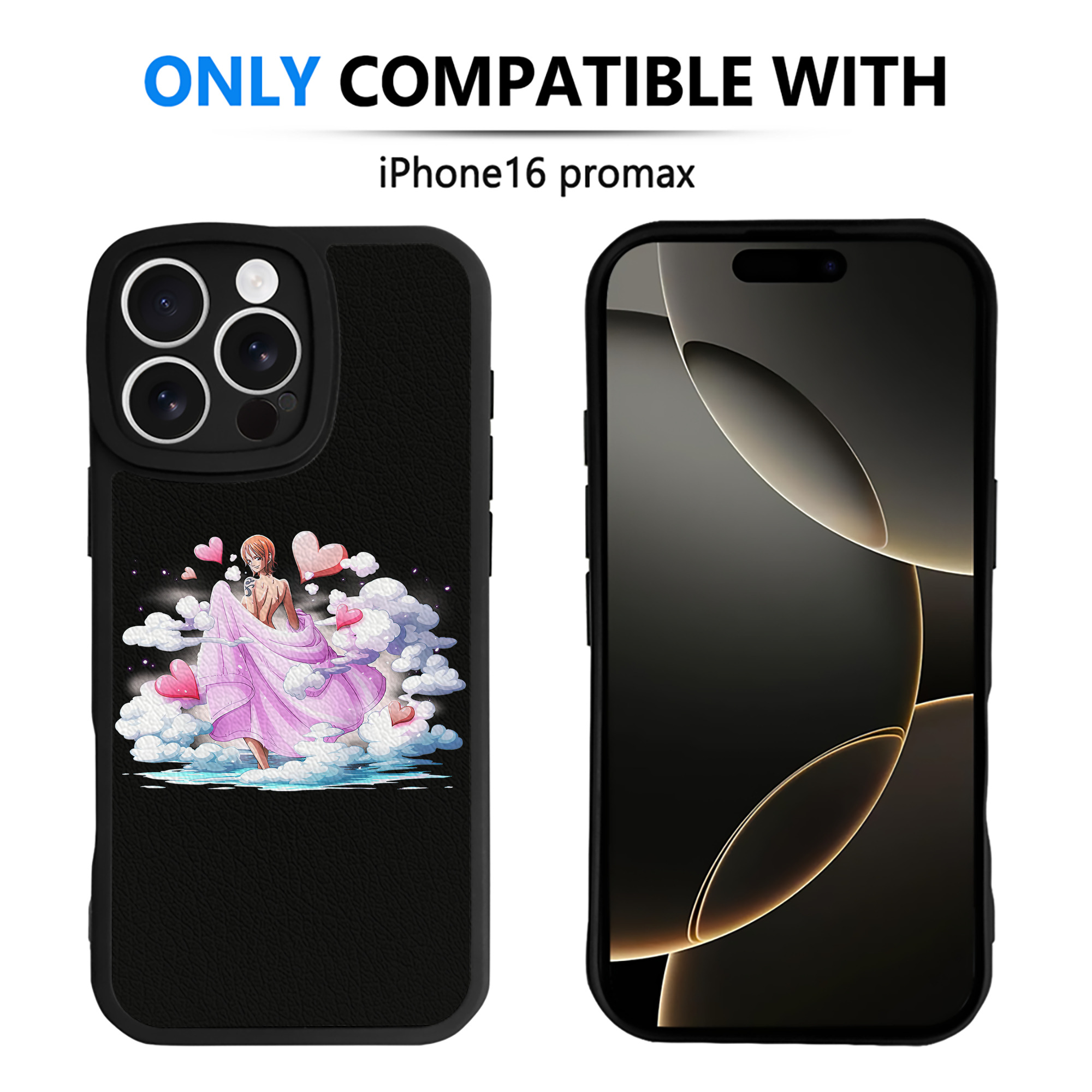 （画像用） ワンピース ナミ ONE PIECE Nami 【iPhone 16シリーズ対応】シリコンスマホケース（レザー調） 材質：シリコン